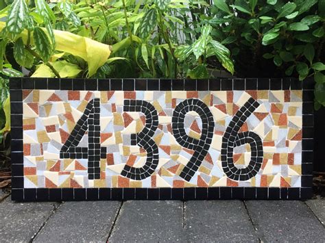 mosaic house numbers